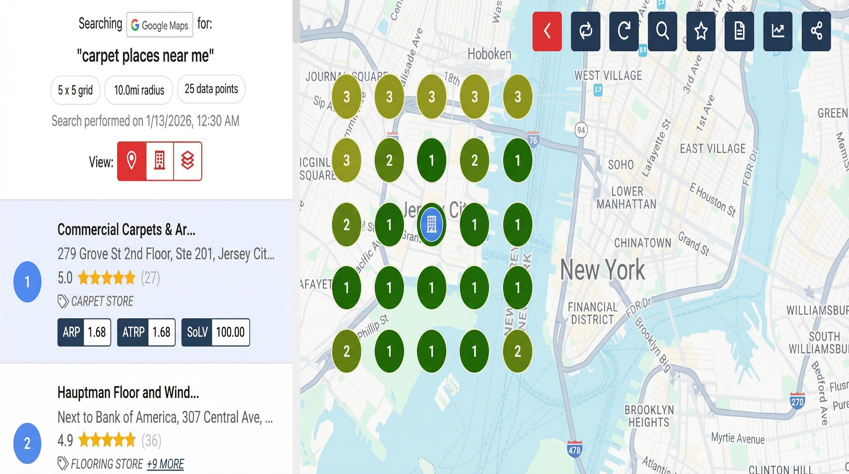 Commercial Carpets NJ ranking after SEO