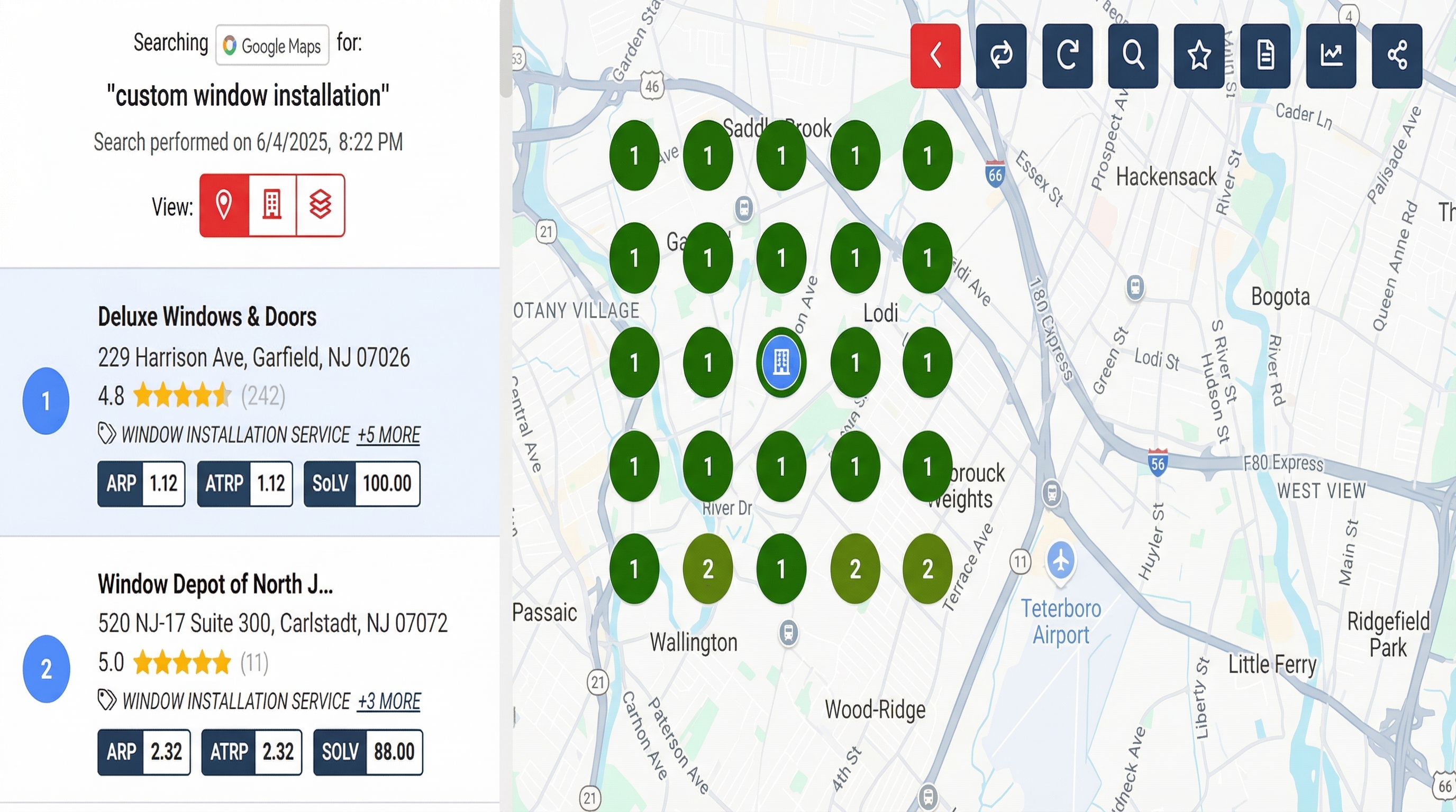 Deluxe Windows ranking after SEO for custom window installation