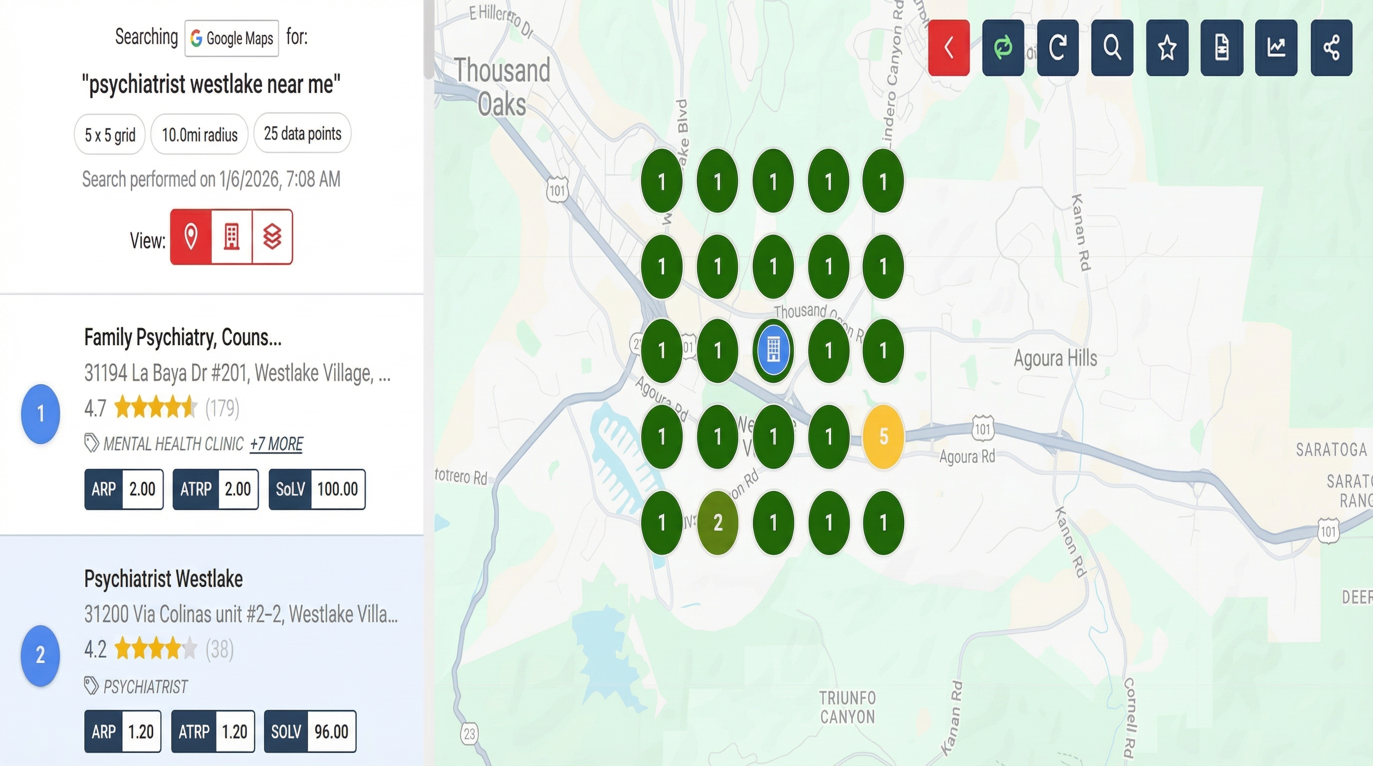 Psychiatrist Westlake ranking after SEO
